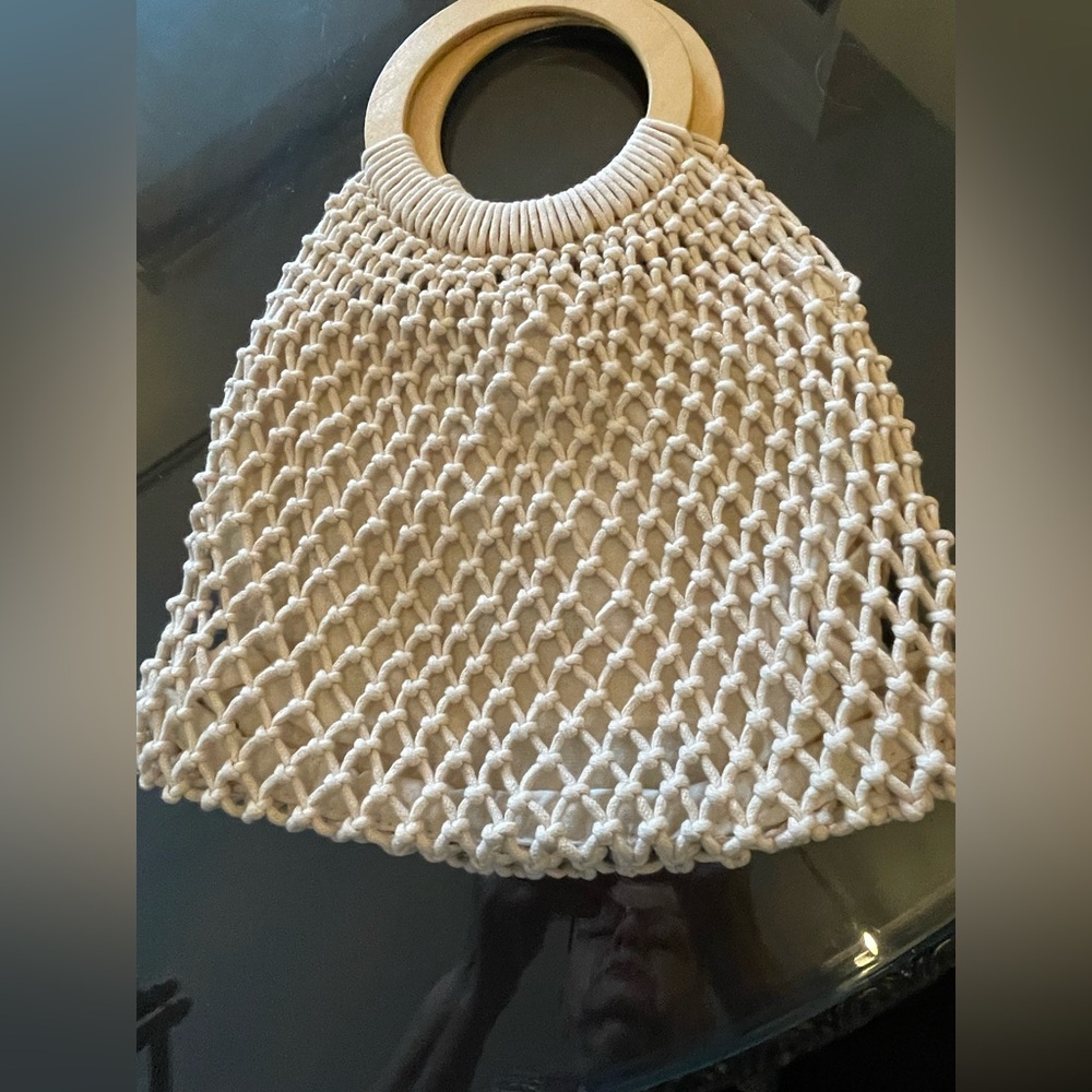 Nordstrom Brand Small Crochet Summer Handheld Bag